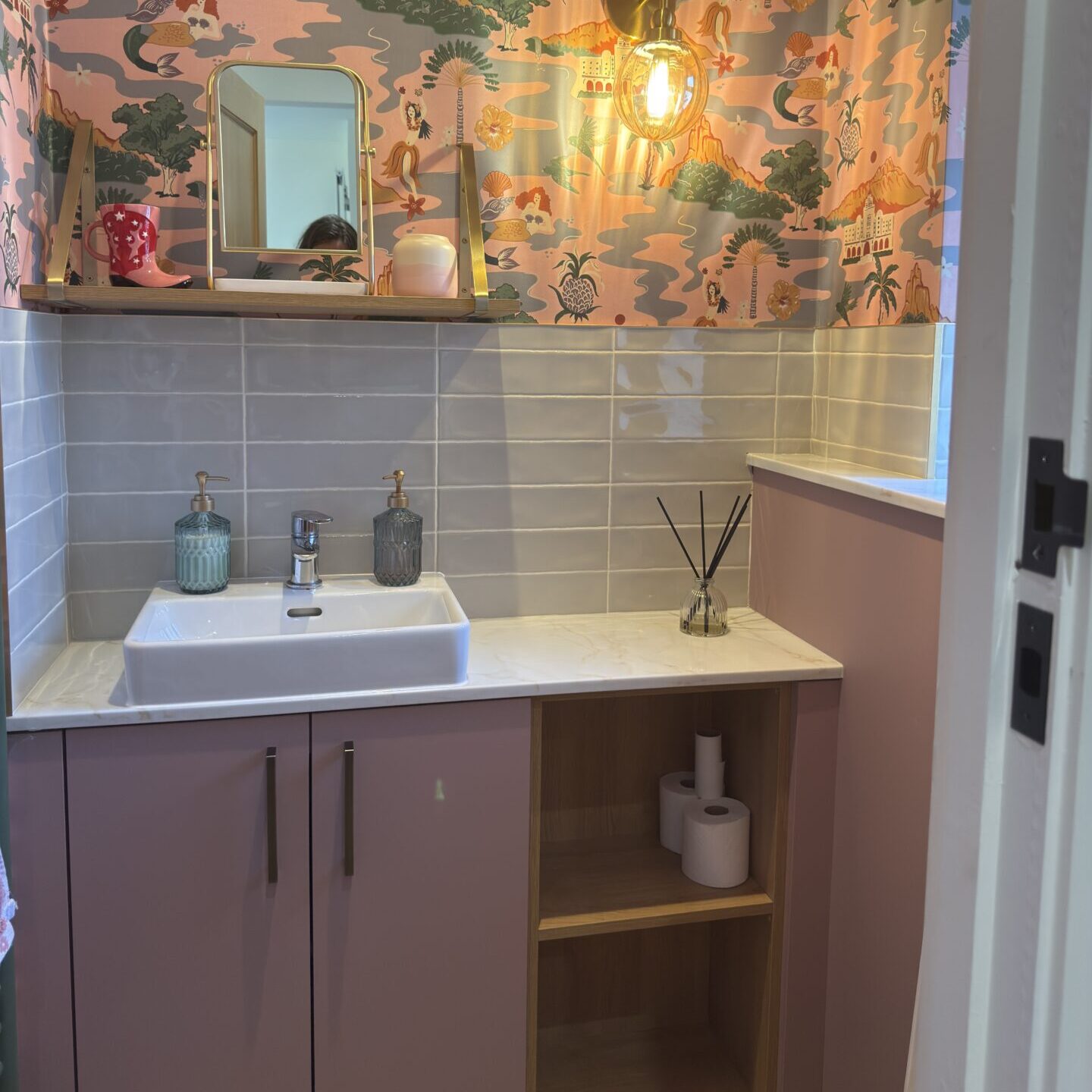 Custom Made Fitted Furniture Milton Keynes 3 Pink downstairs toilet